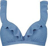 Beachlife Infinity ruffle bikinitop met voorgevormde cups en beugel - dames - Maat 85E