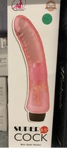 Shaki - Super Cock vibrator - Roze realistische vibrator - 8,5 inch - 22 cm