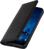 OnePlus 7 Pro Hoesje - Mobigear - Cowboy Serie - Kunstlederen Bookcase - Zwart - Hoesje Geschikt Voor OnePlus 7 Pro