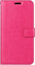 LuxeBass Hoesje geschikt voor Samsung Galaxy S7 Edge - Bookcase Roze- portemonee hoesje - telefoonhoes - gsm hoes - telefoonhoesjes