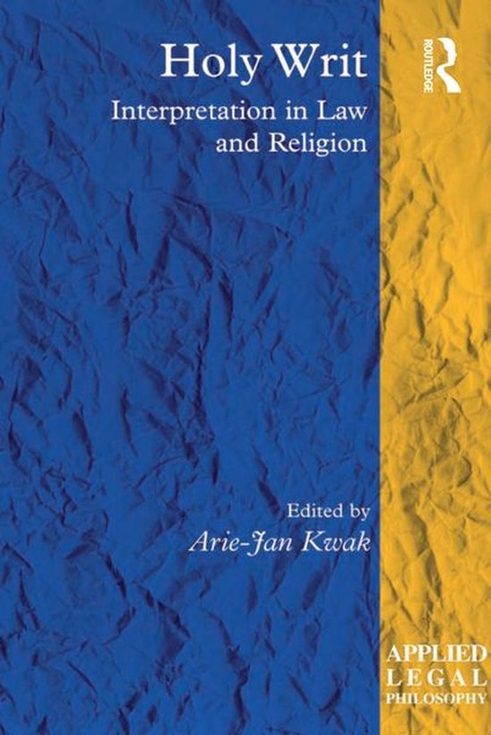 Applied Legal Philosophy - Holy Writ - cover