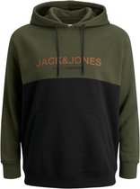 Jack & Jones Block Sweat Hood Forest (Maat: 6XL)