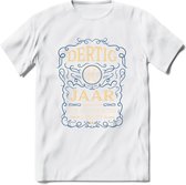 30 Jaar Legendarisch Gerijpt T-Shirt | Royal Blue - Ivoor | Grappig Verjaardag en Feest Cadeau Shirt | Dames - Heren - Unisex | Tshirt Kleding Kado | - Wit - S