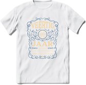40 Jaar Legendarisch Gerijpt T-Shirt | Royal Blue - Ivoor | Grappig Verjaardag en Feest Cadeau Shirt | Dames - Heren - Unisex | Tshirt Kleding Kado | - Wit - XL