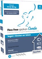 Flea Free Spot-On Combo Hond 10-20 kg - 4 pipetten
