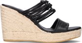Fred de la Bretoniere 153010262 Sandalen - Met Sleehak - Dames - Zwart - Maat 40