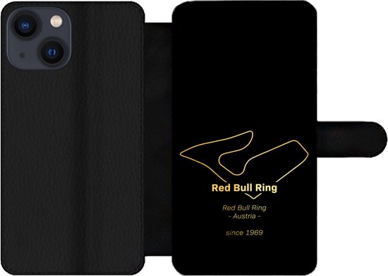 iPhone 13 Mini Wallet Case bookcase phone case - Red Bull Ring - Autriche - Circuit - Avec compartiments - Étui portefeuille avec fermeture magnétique - Cadeau pour mari