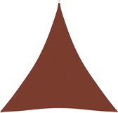 vidaXL Zonnescherm driehoekig 3x3x3 m oxford stof terracottakleurig