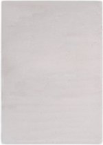 vidaXL Tapijt 80x150 cm kunstkonijnenbont grijs