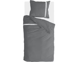 Walra Dekbedovertrek Timeless Chic - 140x220 - 100% Katoen (BCI) - Antraciet