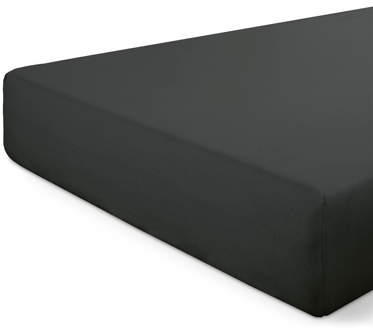 Dindi Hoeslaken Basic Beauty - 140x200 - 100% katoen - Zwart