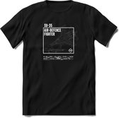 SU-35 Vliegtuig T-Shirt | Unisex leger Kleding | Dames - Heren Straaljager shirt | Army F16 | Grappig bouwpakket Cadeau | - Zwart - 3XL