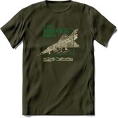 F-106 Vliegtuig T-Shirt | Unisex leger Kleding | Dames - Heren Straaljager shirt | Army F16 | Grappig bouwpakket Cadeau | - Leger Groen - XL