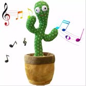 Dansende Cactus met kostuum - USB oplaadbaar! - Pratende Cactus - TikTok - Dancing Cactus Cowboy - Zingen - Dansen - record -  120 Liedjes - Cactus Speelgoed - Nieuw versie!