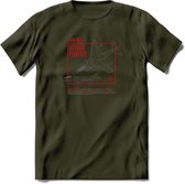 AV-8B Vliegtuig T-Shirt | Unisex leger Kleding | Dames - Heren Straaljager shirt | Army F16 | Grappig bouwpakket Cadeau | - Leger Groen - M