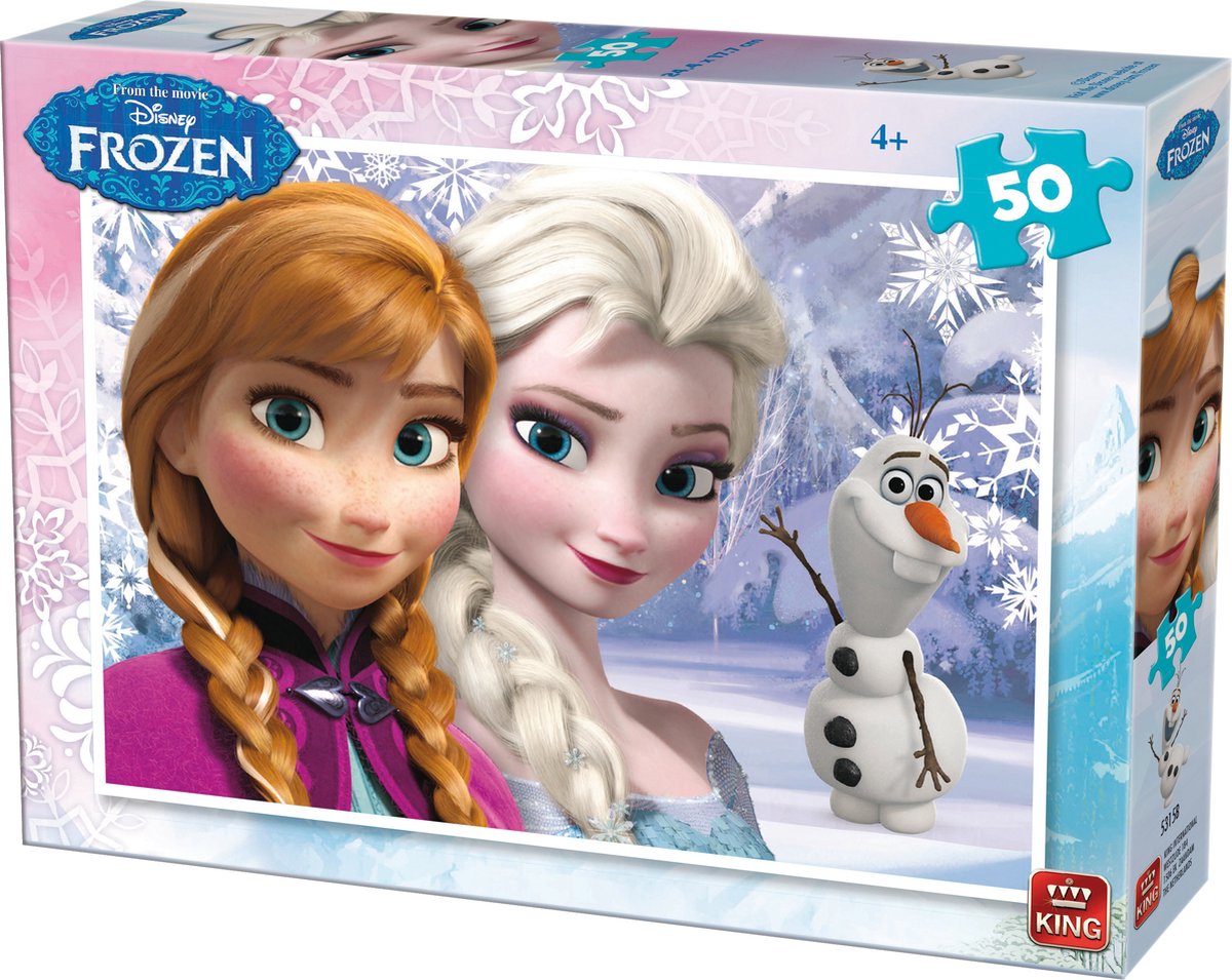 King Disney 2 Puzzles Frozen 50 pcs Jeu de puzzle 50 pièce(s) Dessins  animés | bol.com