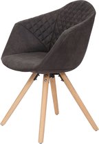 Chadwick 110 stoel, set van 2 zwart/bruin