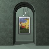 Walljar - Australië Stranden - Muurdecoratie - Poster