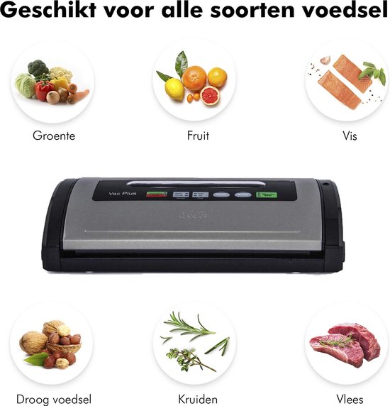 Solis Vac Plus 571 Vacumeermachine - Vacuümmachine met Marineerfunctie - Vacuüm Sealer met Ingebouwde foliesnijder