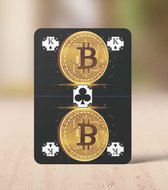 Cadeautip! Speelkaarten Crypto - Hoge kwaliteit - Zelf geproduceerd - Kaartspel set - Luxe Speelkaarten - 54 kaarten - 28 afbeeldingen van de crypto currency - Huurdies - 62 x 88 m