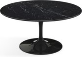 Knoll International - Salontafel Saarinen - zwart - Nero Marquina Marmor - hoogglans - Ø 91 cm