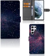 GSM Hoesje Geschikt voor Samsung Galaxy S22 Ultra Flip Cover Stars