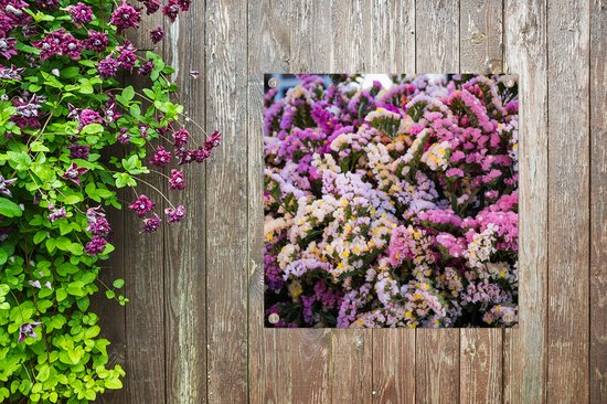 Chiffon de jardin Un bouquet contenant la fleur de statice - 100x100 cm