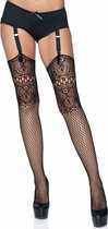 Fishnet backseam stockings