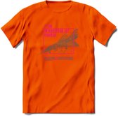 F-106 Vliegtuig T-Shirt | Unisex leger Kleding | Dames - Heren Straaljager shirt | Army F16 | Grappig bouwpakket Cadeau | - Oranje - S