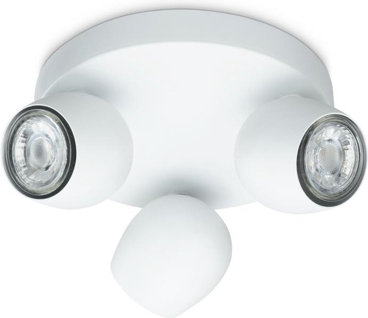 Prolight Bola - Opbouwspot - LED - GU10 - Wit - 3 lichtpunten
