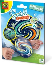 SES - Swirl spinner - Glow in the dark - 2 spinners en neon draad