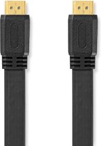 High Speed ​​HDMI™-Kabel met Ethernet | HDMI™ Connector | HDMI™ Connector | 4K@30Hz | 10.2 Gbps | 2.00 m | Plat | PVC | Zwart | Polybag
