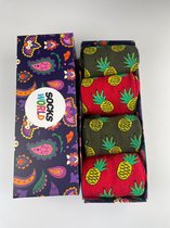 SocksWorld-Sokken-Pineapple-Giftbox-Maat-37-42