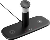 Dockingstation Zwart - 4in1 - Telefoon - Snellader - Apple - Android