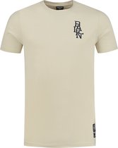 Ballin Amsterdam -  Heren Slim Fit   T-shirt  - Bruin - Maat S