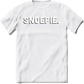 Snoepie - Valentijn T-Shirt | Grappig Valentijnsdag Cadeautje voor Hem en Haar | Dames - Heren - Unisex | Kleding Cadeau | - Wit - M