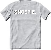 Snoepie - Valentijn T-Shirt | Grappig Valentijnsdag Cadeautje voor Hem en Haar | Dames - Heren - Unisex | Kleding Cadeau | - Licht Grijs - Gemaleerd - L