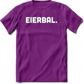 Eierbal  - Snack T-Shirt | Grappig Verjaardag Kleding Cadeau | Eten En Snoep Shirt | Dames - Heren - Unisex Tshirt | - Paars - S