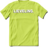 Lieveling - Valentijn T-Shirt | Grappig Valentijnsdag Cadeautje voor Hem en Haar | Dames - Heren - Unisex | Kleding Cadeau | - Groen - L