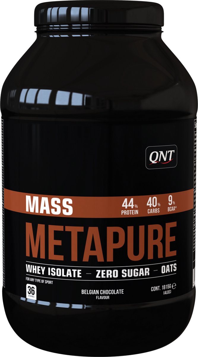 Goedkoopste QNT Metapure Mass Suikervrij - 1815 gram - Belgische Chocolade