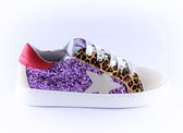 Clic sneaker CL-20305 glitter lila leopard-29