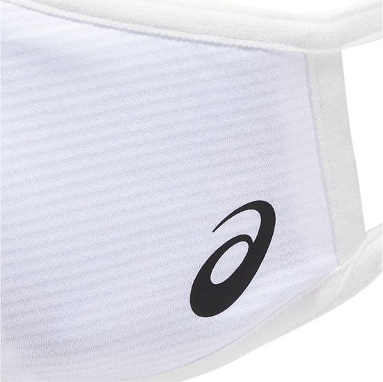 Asics Face Cover Logo 3033B422 102 Unisex Wit Facemask maat M bol