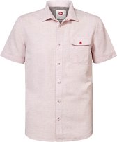 Petrol Industries - Heren Gemêleerd shortsleeve shirt - Rood - Maat XL