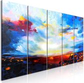 Schilderij - Colourful Sky (5 Parts) Narrow.