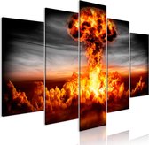 Schilderij - Explosion (5 Parts) Wide.