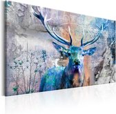 Schilderij - Blue Deer.