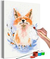 Doe-het-zelf op canvas schilderen - Dreamy Fox.