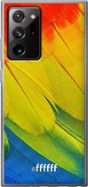 6F hoesje - geschikt voor Samsung Galaxy Note 20 Ultra -  Transparant TPU Case - Macaw Hues #ffffff