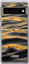 6F hoesje - geschikt voor Google Pixel 6 Pro -  Transparant TPU Case - Water Waves #ffffff