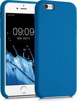 kwmobile telefoonhoesje geschikt voor Apple iPhone 6 / 6S - Hoesje met siliconen coating - Smartphone case in rifblauw